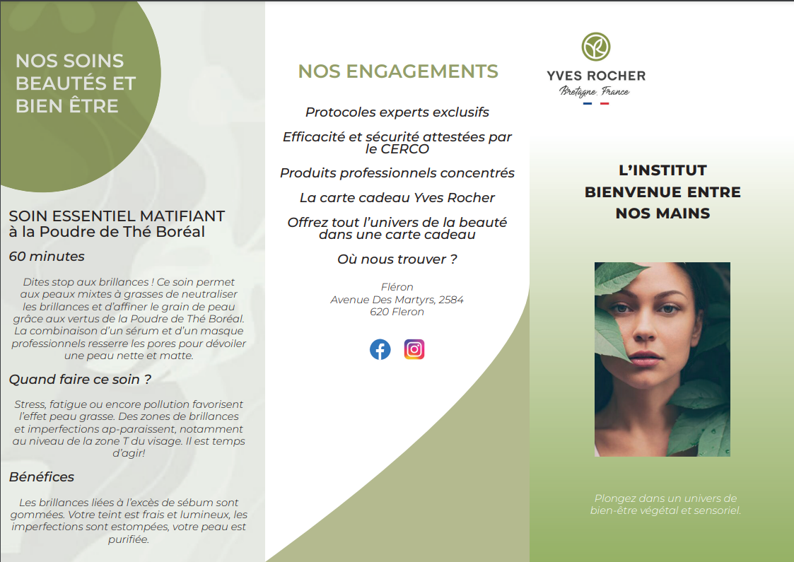 Dépliant Yves Rocher